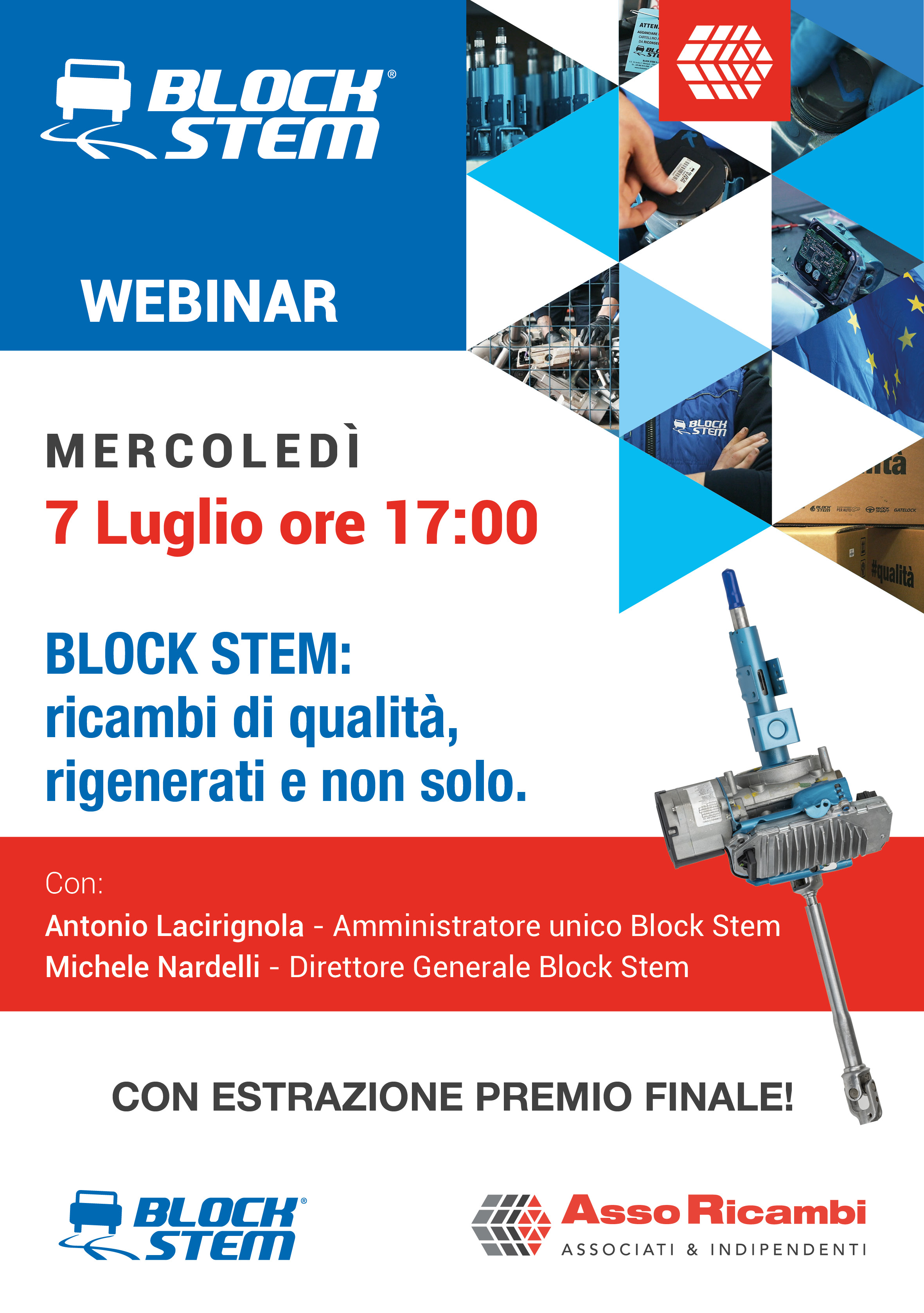 Webinar BLOCK STEM: ricambi di qualit, rigenerati e non solo