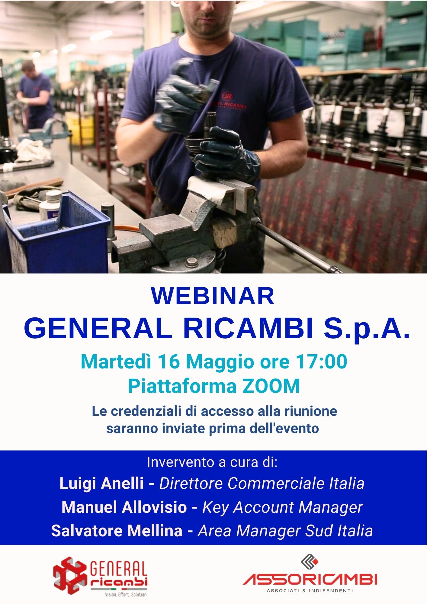 Webinar con il fornitore consortile General Ricambi